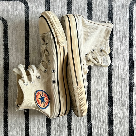 RARE Converse Chuck Taylor All Star Hi Top Back Zip Shoes - Picture 2 of 7
